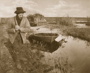 Het slepen van het riet, leven en landschap op de Norfolk Broads, c.1886 door Peter Emerson und Thomas Goodall